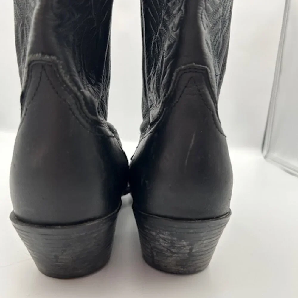 Ariat Women's J Toe Western Boot Black Leather Size 9 Style 10001038 (15771) - Picture 8 of 14